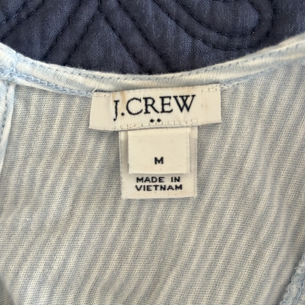 J. Crew baby blue ruffle tank top | size M - Picture 5 of 6